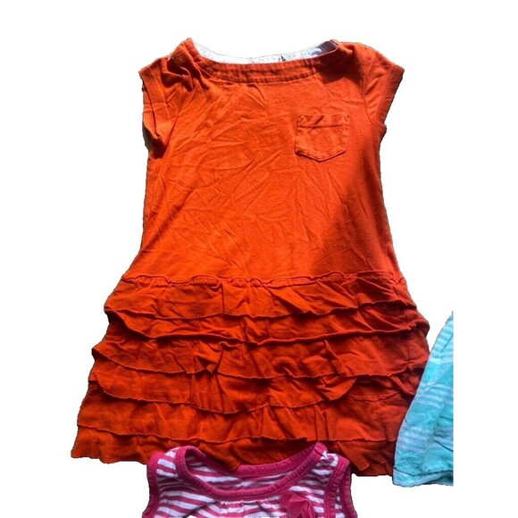 Girls Lot of 4 Play Dresses Cotton Stretch Mixed Brands Old Navy JCrew size 3T - Picture 5 of 15